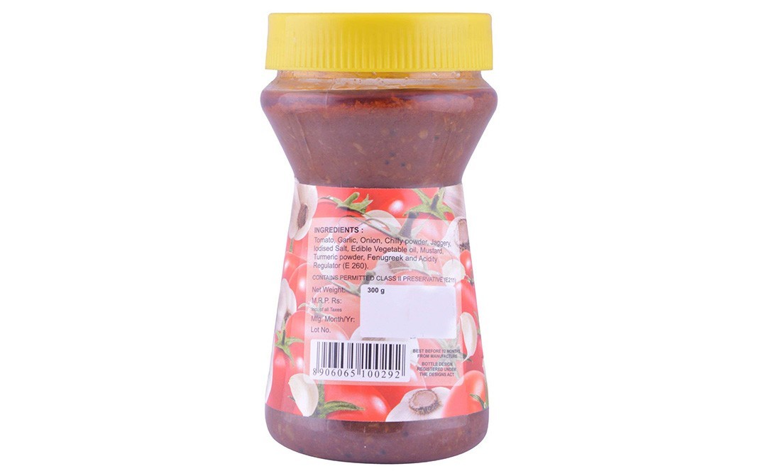 Vasana Tomata Garlic Pickle    Plastic Jar  1000 grams